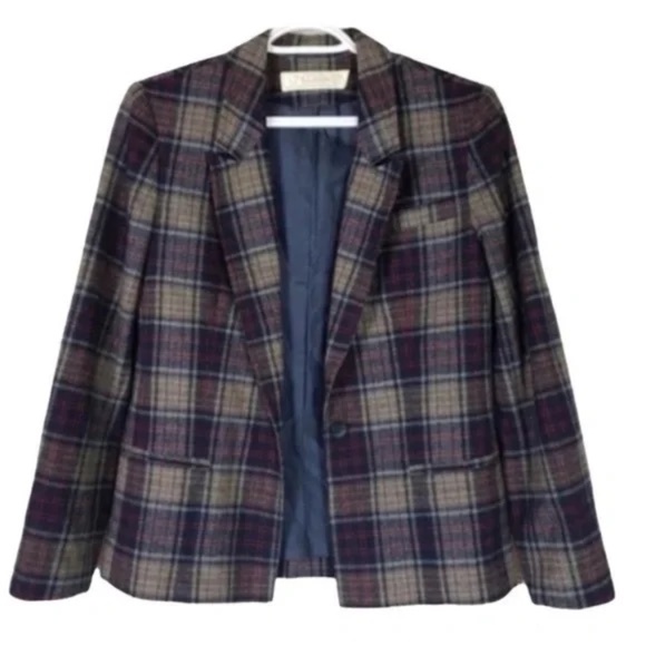 Vintage Young Pendleton Blazer Jacket Plaid  100% wool - Picture 2 of 5